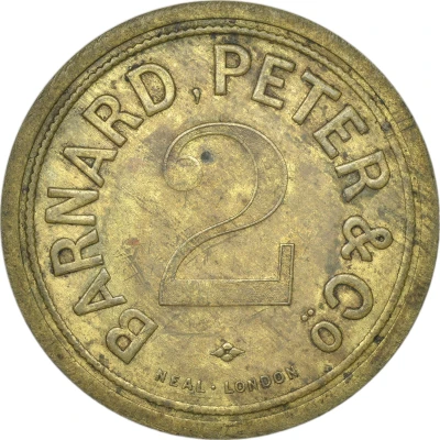 2 Pence (Barnard, Peter and Company) ND front