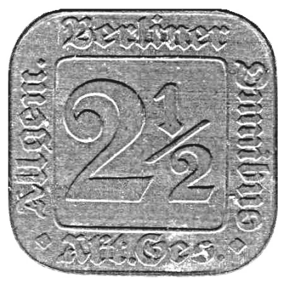 2½ Pfennig - Berlin (ABO A. G.) ND front