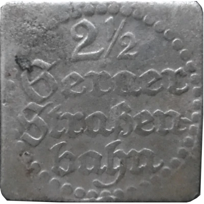 2½ Pfennig - Geraer Strassenbahn (Gera) ND front