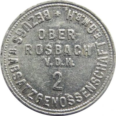 2 Pfennigs Bezugs- u. Absatzgenossenschaft (Oberrosbach v. d. Höhe) ND front