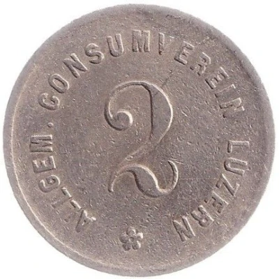 2 Rappen - Allgemeiner Consumverein (Luzern) ND front