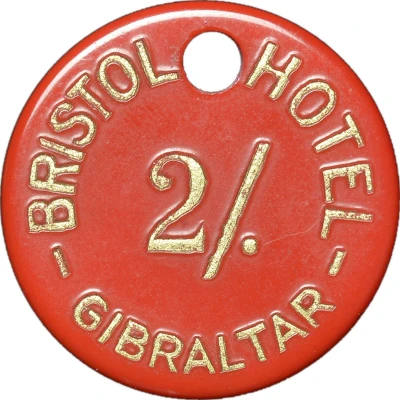 2 Shillings (Bristol Hotel, Gibraltar) ND front