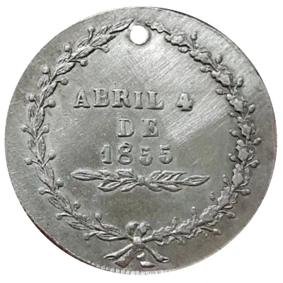 2 Soles - Manuel Isidoro Belzú To the birthday of President Belzu - Monetary Medal back