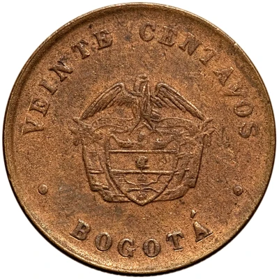 20 Centavos Leprosarium Coinage front