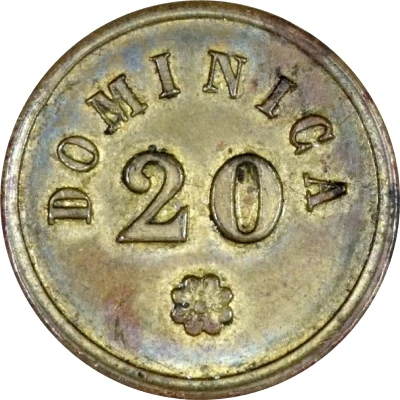 20 Cents (Dominica) ND front