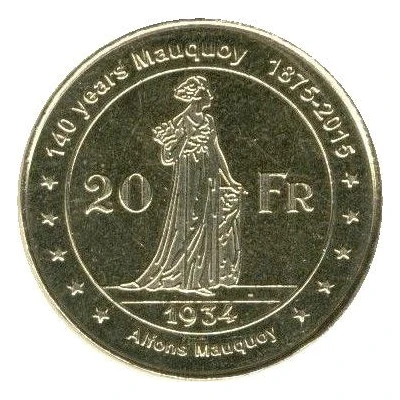 20 Frank - Alfons Mauquoy World Heritage Collectors Coin front