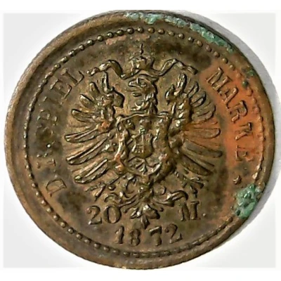 20 Mark D.R. Spiel Marke - Wilhelm I back