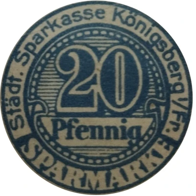 20 Pfennigs - Königsberg i/Fr. ND front