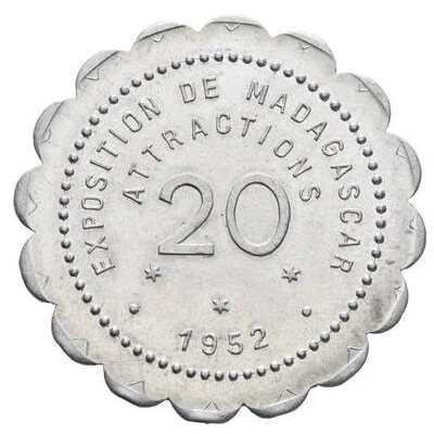 20 centimes - Exposition de Madagascar front