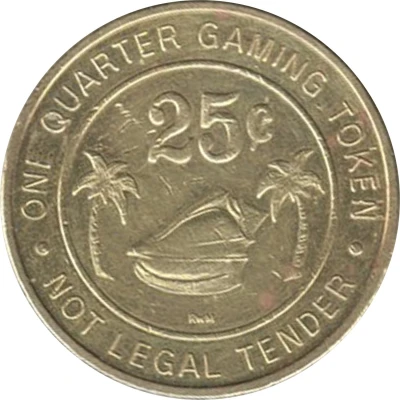 25 Cent Casino Token - Worldwide Concepts ND back