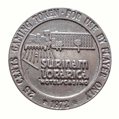 25 Cent Gaming Token - Surinam Torarica Hotel Casino Paramaribo front