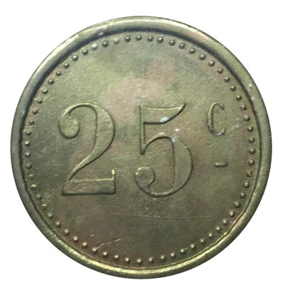 25 Centimes - Cowboy ND back