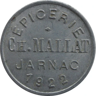 25 Centimes - Epicerie CH. Mallat Jarnac front