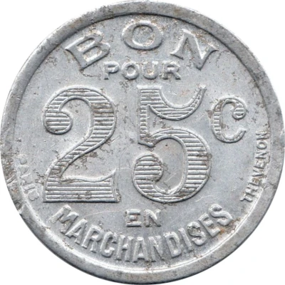 25 Centimes - Epicerie J.Dalidet Cognac back