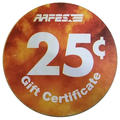 25 Cents - AAFES Gift Certificate 15E back