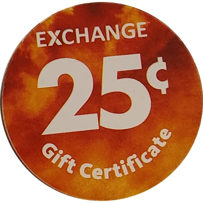 25 Cents - AAFES Gift Certificate 16B back