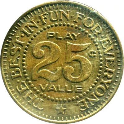 25 Cents - Action Family Arcade (Waterville, Maine) ND back