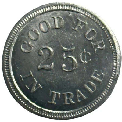 25 Cents - American Legion Post No. 10 (Winfield, Kansas) ND back