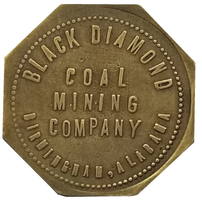 25 Cents - Black Diamond Coal Mining Company (Birmingham, Alabama) ND front