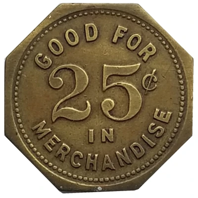 25 Cents - Black Diamond Coal Mining Company (Birmingham, Alabama) ND back