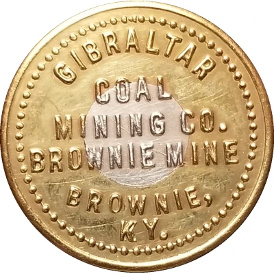 25 Cents - Brownie Mine (Brownie, Kentucky) ND front