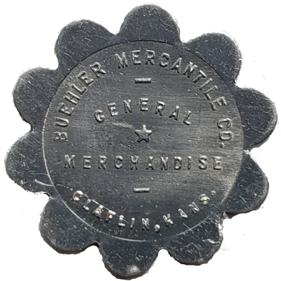 25 Cents - Buehler Mercantile Co. (Claflin, Kansas) ND front