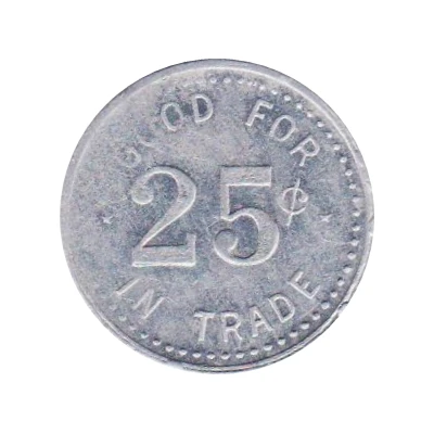 25 Cents - C. Nielson General Merchandise (Rockville, Nebraska) ND back