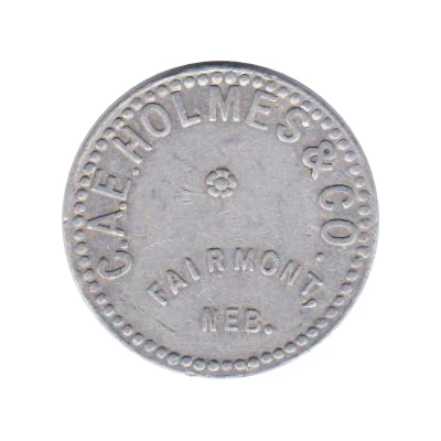 25 Cents - C.A.E. Holmes and Co. (Fairmont, Nebraska) ND front