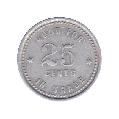 25 Cents - C.A.E. Holmes and Co. (Fairmont, Nebraska) ND back