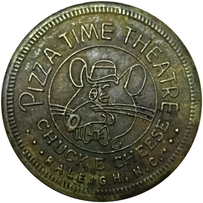 25 Cents - Chuck E. Cheese Raleigh, North Carolina front