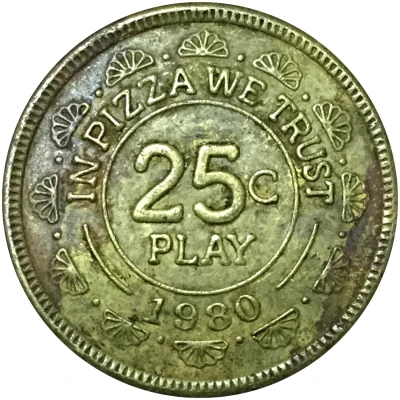 25 Cents - Chuck E. Cheese Raleigh, North Carolina back