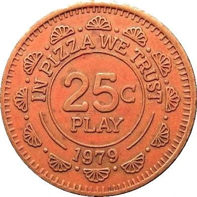 25 Cents - Chuck E. Cheese's Concord, California back