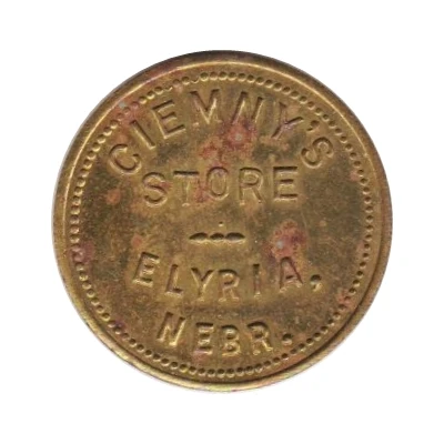 25 Cents - Ciemny's Store (Elyria, Nebraska) ND front