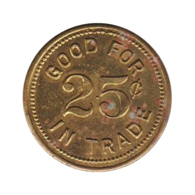 25 Cents - Ciemny's Store (Elyria, Nebraska) ND back