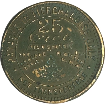 25 Cents - Fayette - Jellico Coal Company (Anchor, Kentucky) ND back