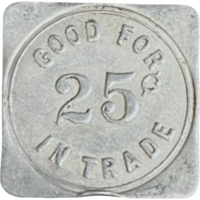25 Cents - George J. Johnson (Wyndmere, North Dakota) ND back