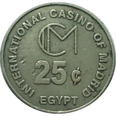 25 Cents - International Casino of Madrid ND back