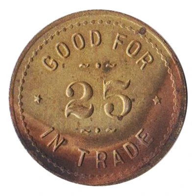 25 Cents - J. F. Conway (Lushton, Nebraska) ND back