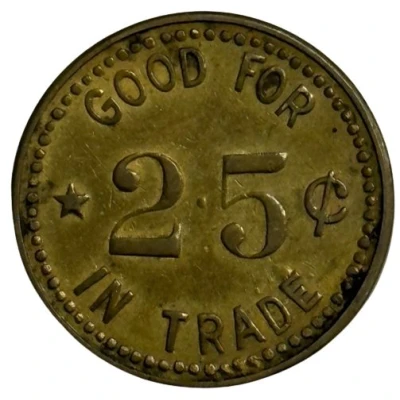 25 Cents - Jaeger (Plummer and Worley, Idaho) ND back