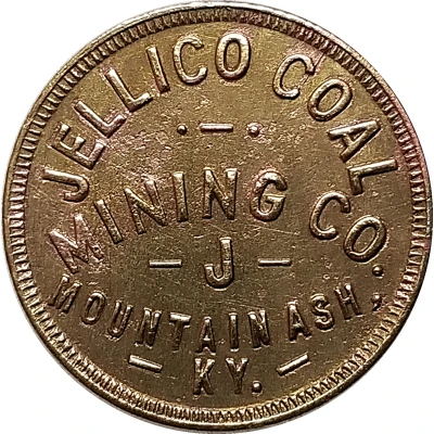 25 Cents - Jellico Coal Mining Co. (Mountain Ash, Kentucky) ND front
