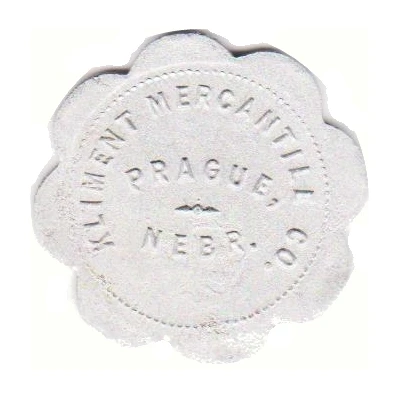 25 Cents - Kliment Mercantile Company (Prague, Nebraska) ND front