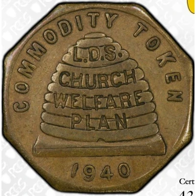 25 Cents - LDS Church Welfare Plan Salt Lake City, Utah front