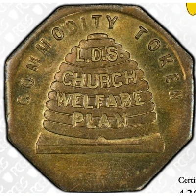 25 Cents - LDS Church Welfare Plan (Salt Lake City, Utah) ND front