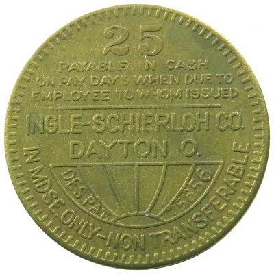 25 Cents - Lamar Colliery Co. (Lamar, West Virginia) ND back
