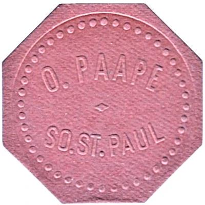 25 Cents - O. Paape (South Saint Paul, Minnesota) ND front