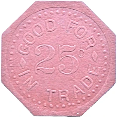 25 Cents - O. Paape (South Saint Paul, Minnesota) ND back