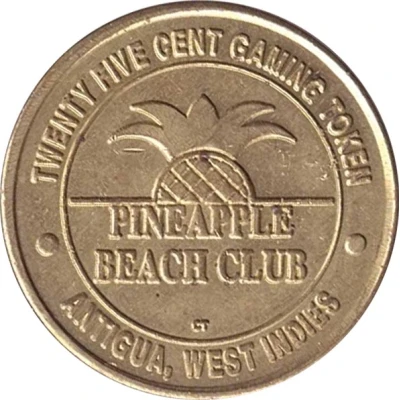 25 Cents (Pineapple Beach Club, Antigua) ND front