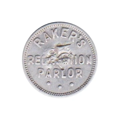 2.5 Cents - Raker's Recreation Parlor (Imperial, Nebraska) ND front