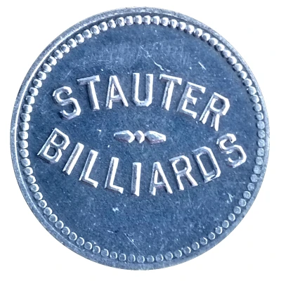 25 Cents - Stauter Billiards (Fonda, Iowa) ND front