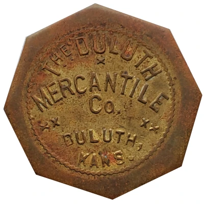 25 Cents - The Duluth Mercantile Co. (Duluth, Kansas) ND front